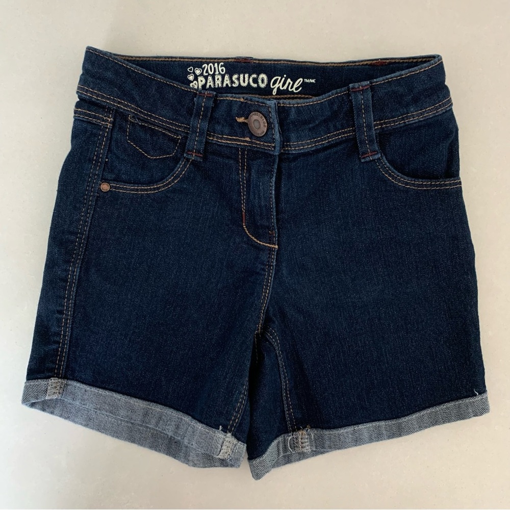 2/$10 PARASUCO Girls jean shorts 6y